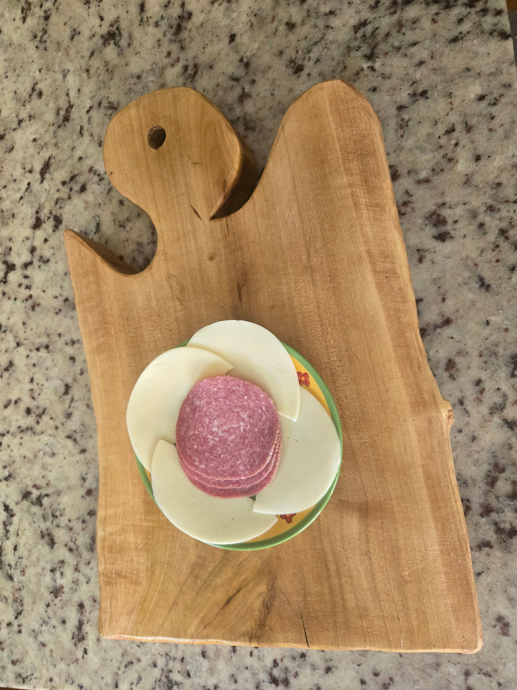 Coffee-Stained Rustic Charcuterie Board