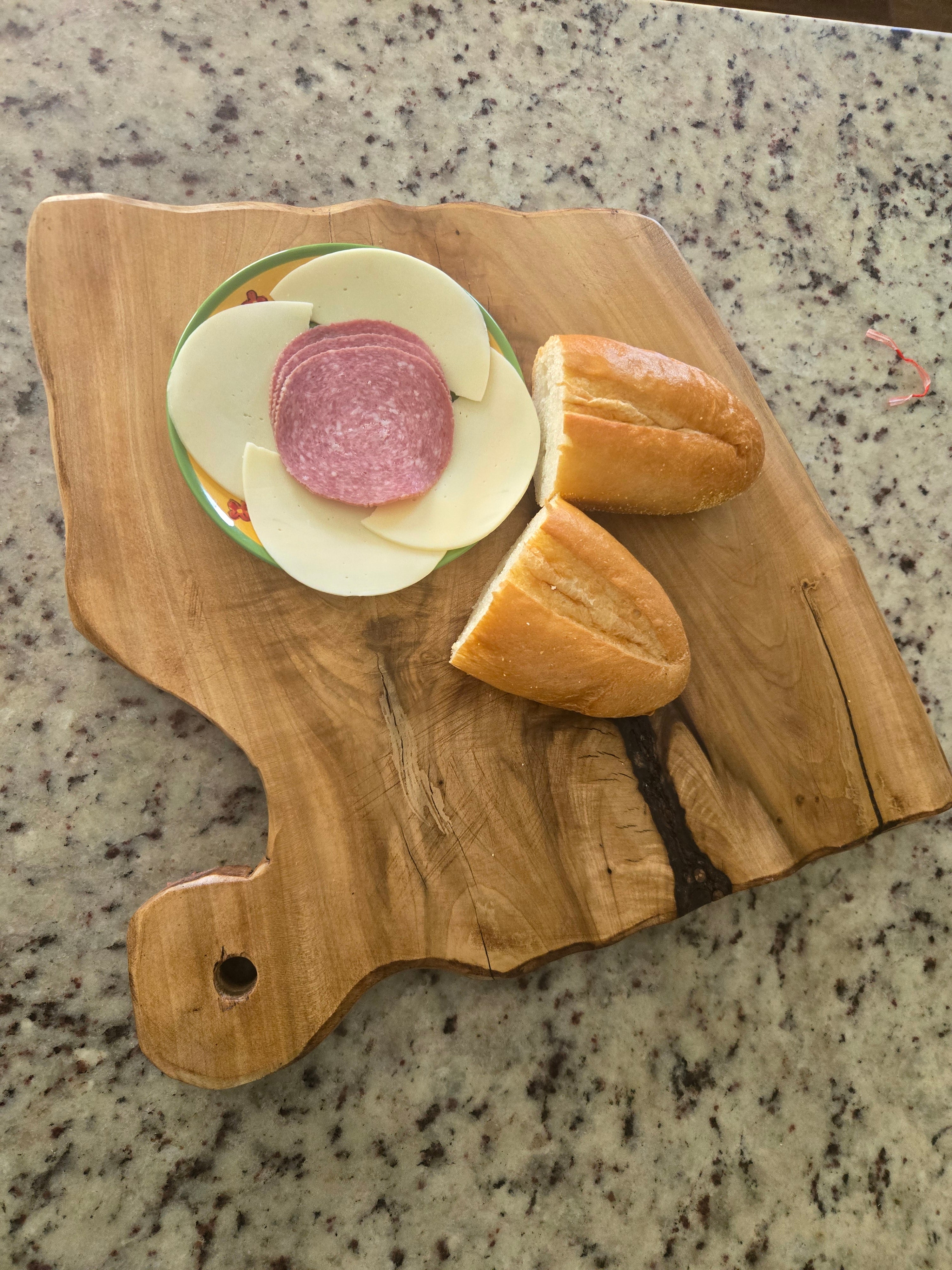 Handcrafted Coffee-Stained Serving Board