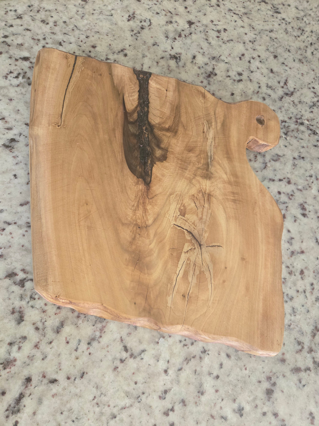Handcrafted Coffee-Stained Serving Board