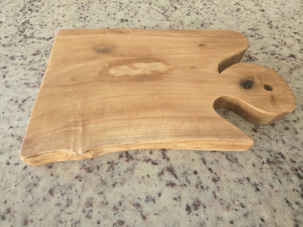 Coffee-Stained Rustic Charcuterie Board