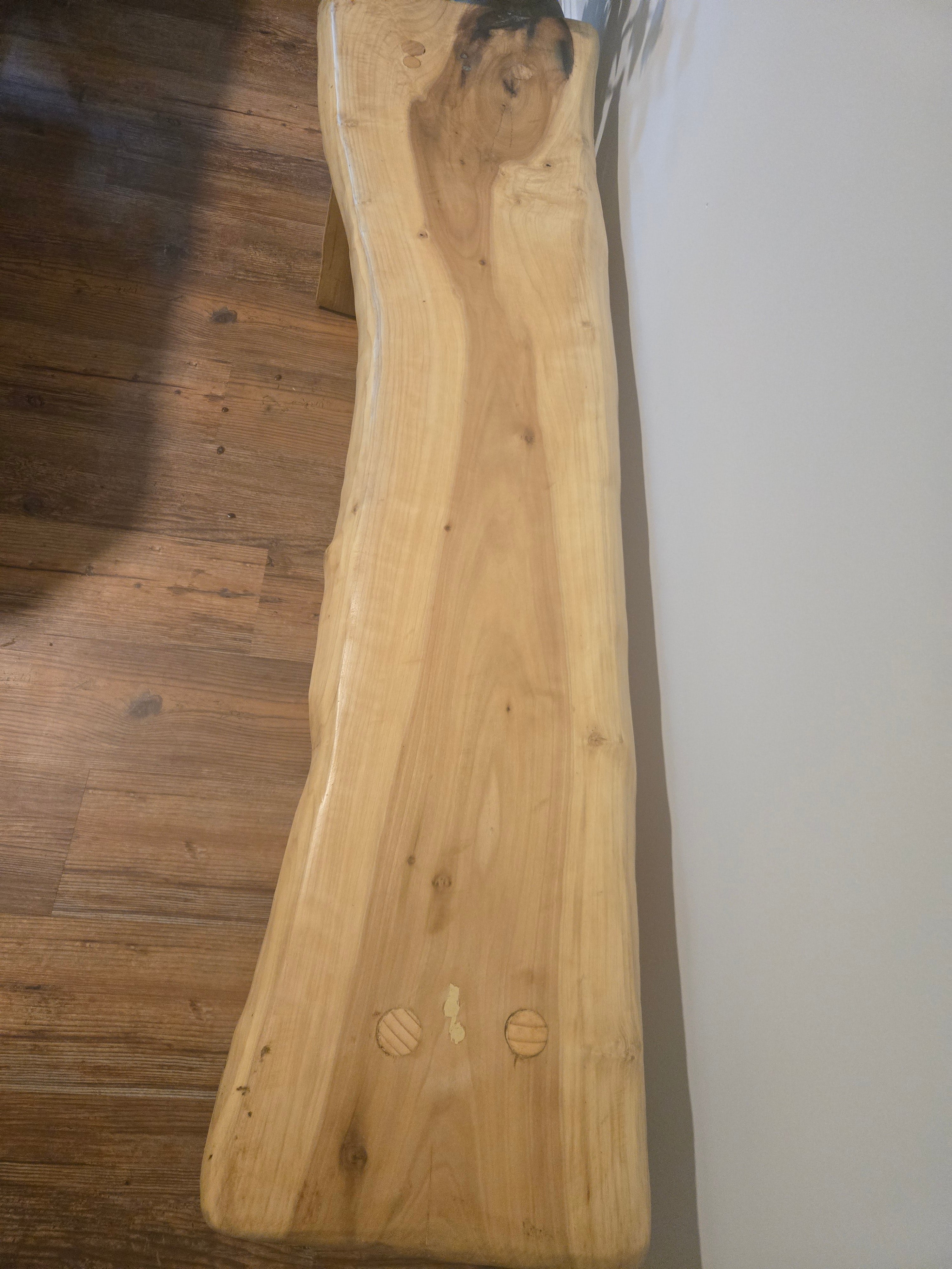 Handcrafted Live Edge Low Bench