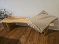 Handcrafted Live Edge Low Bench