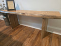 Handcrafted Live Edge Bench