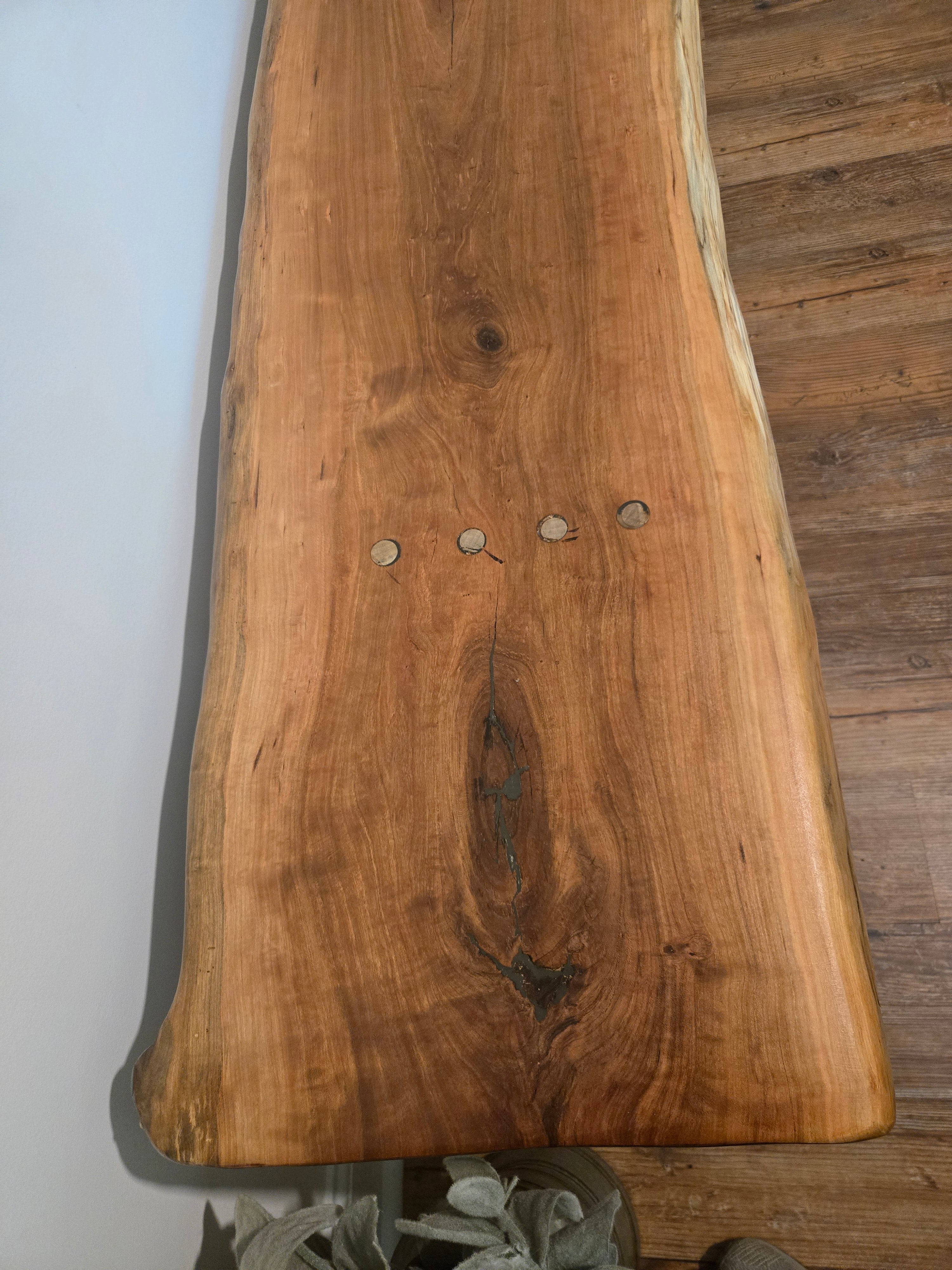 Live Edge Rustic Bench / Console