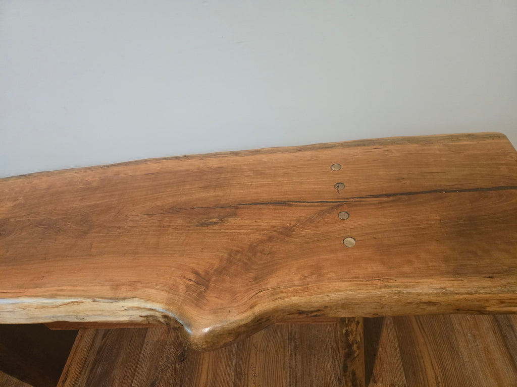 Live Edge Rustic Bench / Console