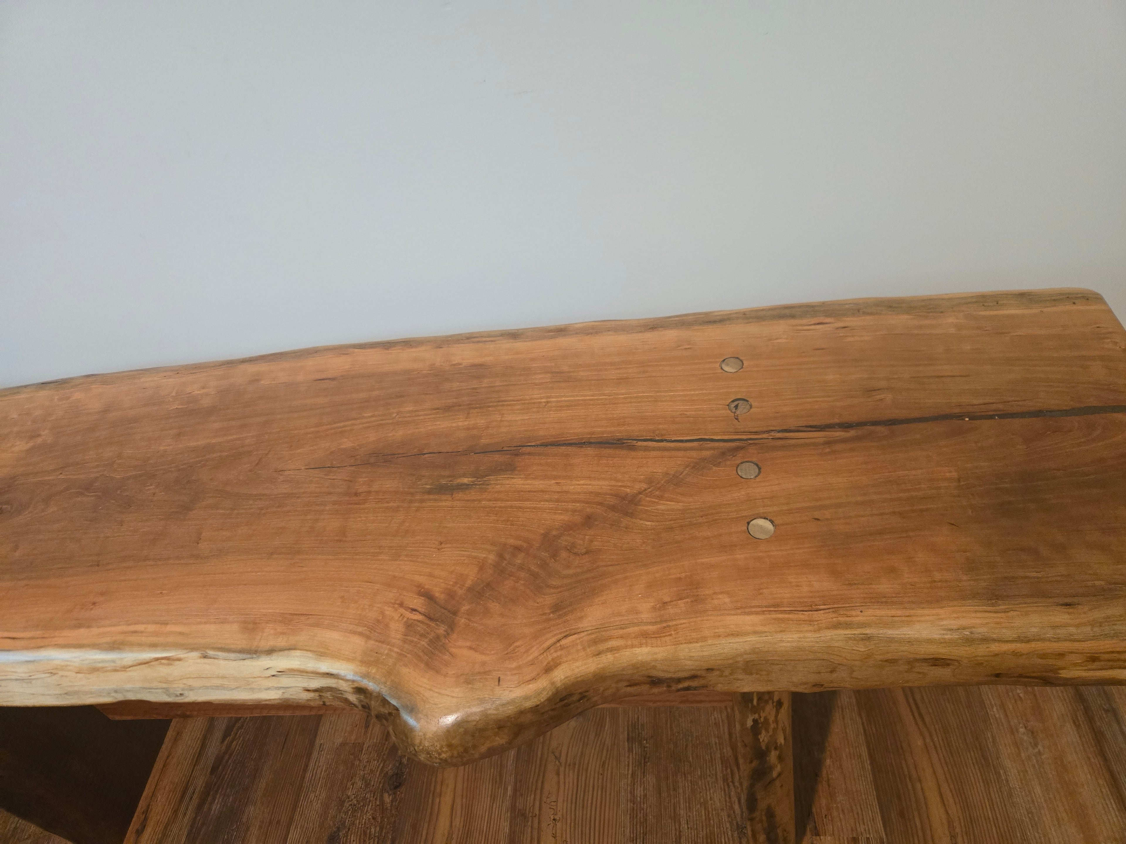 Live Edge Rustic Bench / Console
