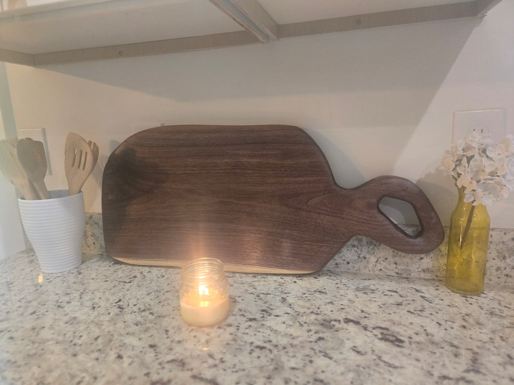 Large Handcrafted Black Walnut Charcuterie & Serving Board