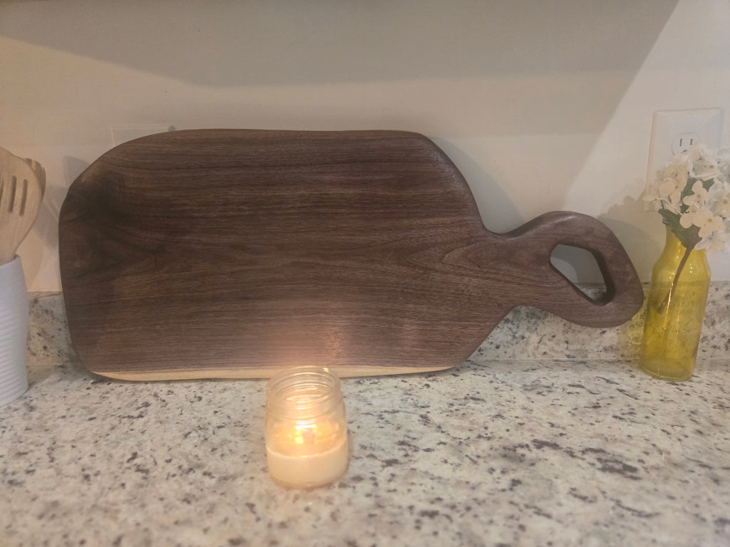 Large Handcrafted Black Walnut Charcuterie & Serving Board