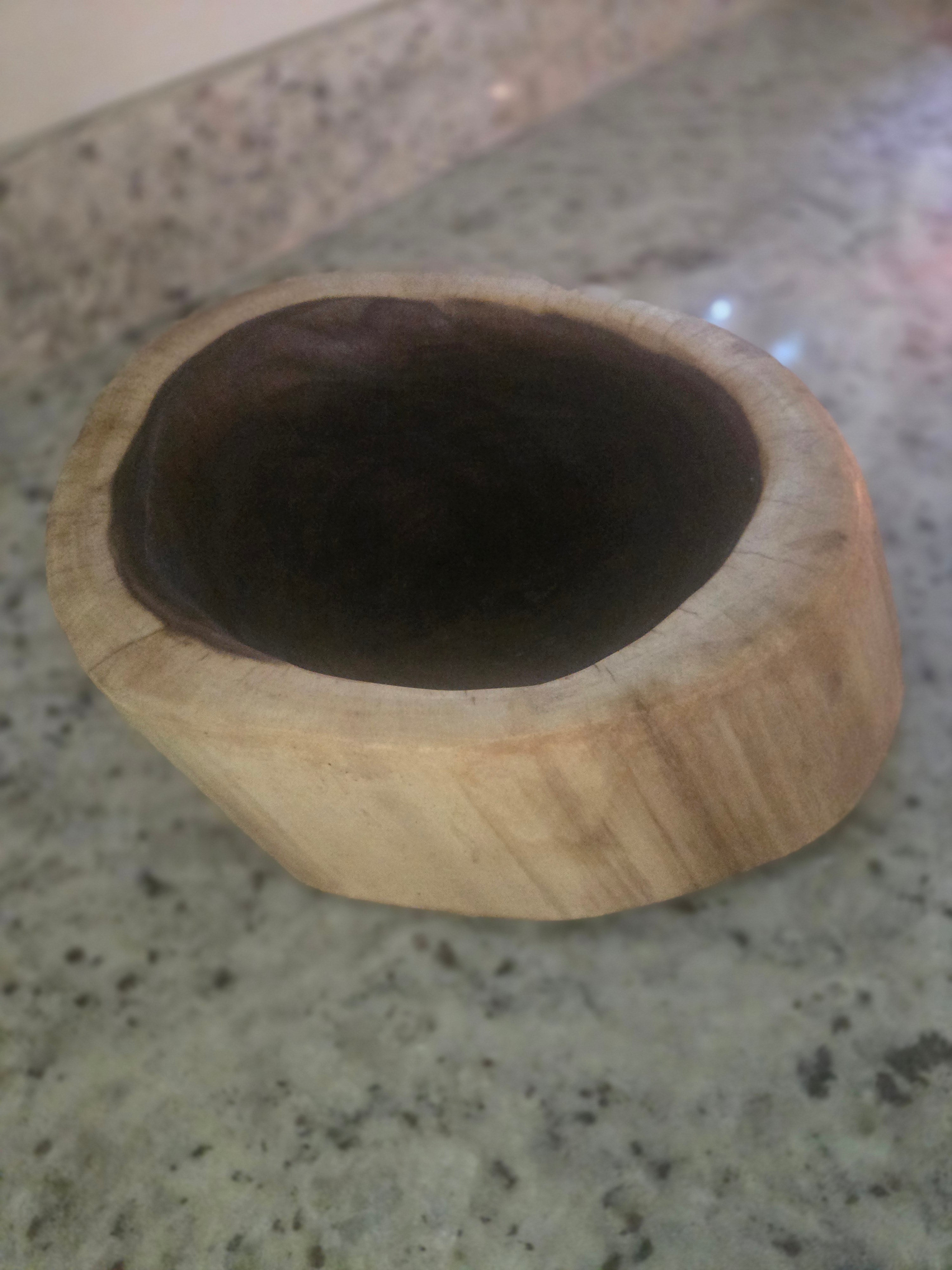 Handcrafted Black Walnut Bowl with Food-Safe Finish