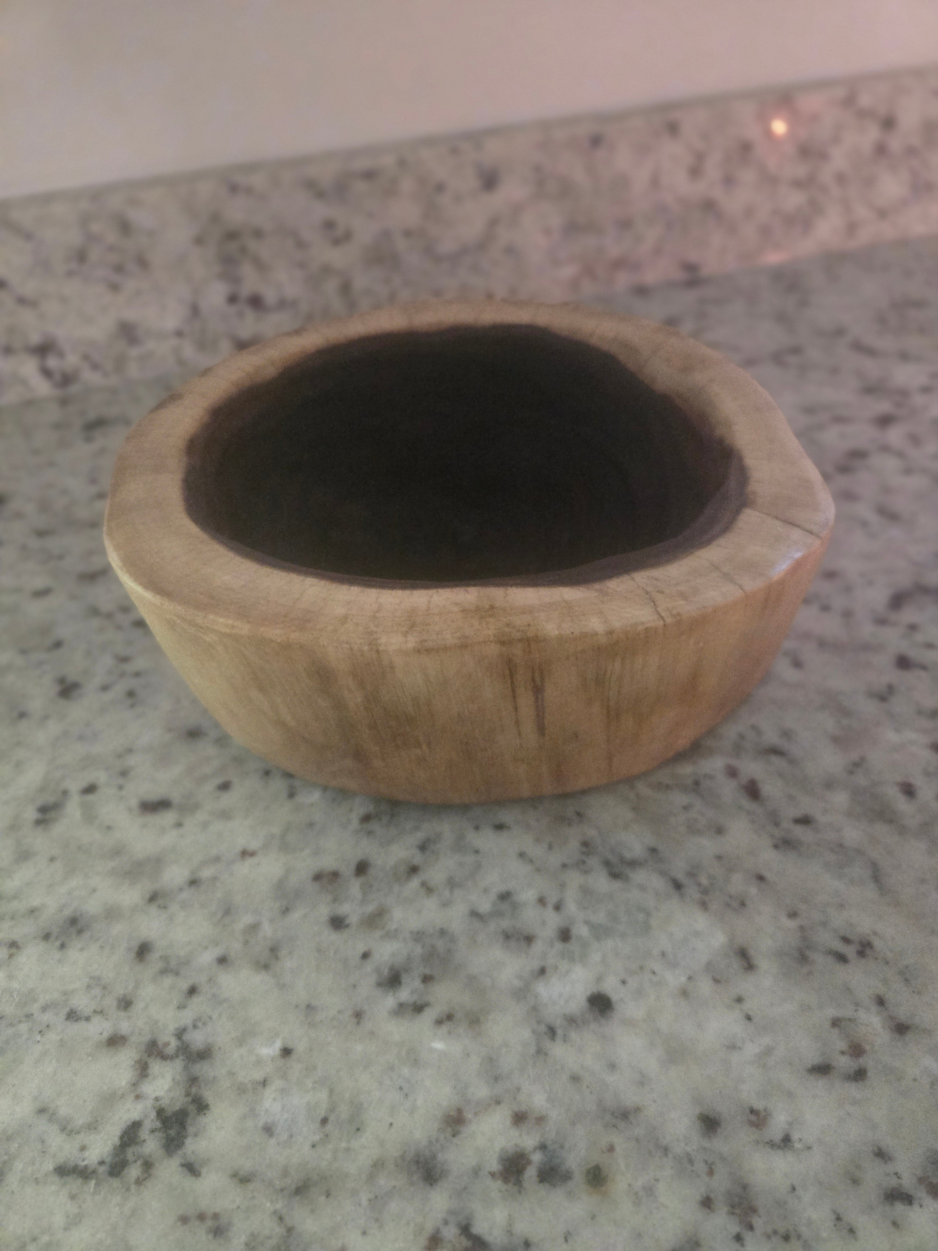 Handcrafted Black Walnut Bowl with Food-Safe Finish