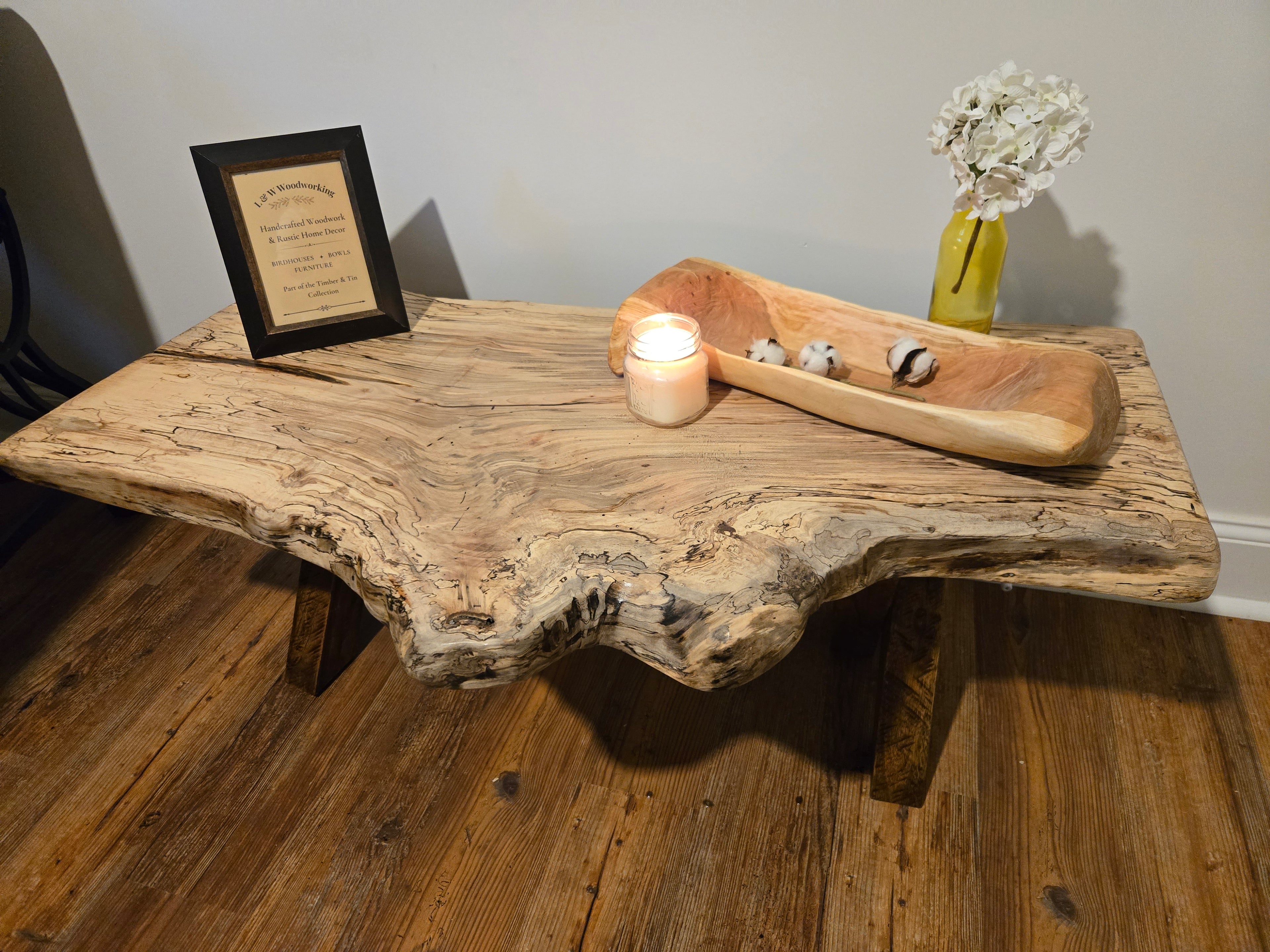 L & W Woodworking - Handcrafted Live Edge Coffee Table